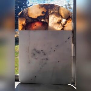 *NWT* Tableau Natural Handmade Agate & Marble Serving Tray